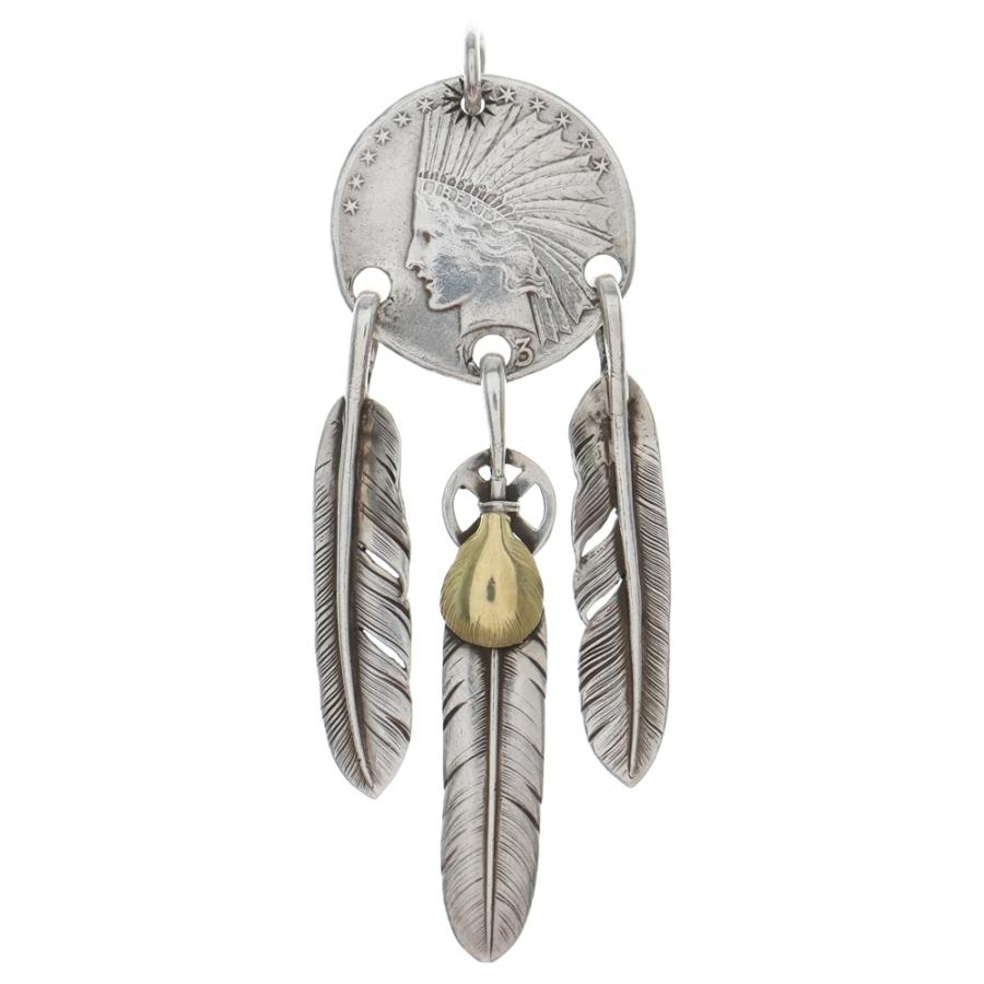 goro's（ゴローズ） 3点吊り大 ペンダントトップ シルバー/ゴールド