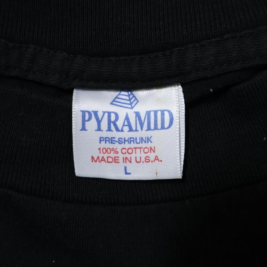 ヴィンテージ 90s PYRAMIDタグ キッス 両面プリント ハンドTシャツ