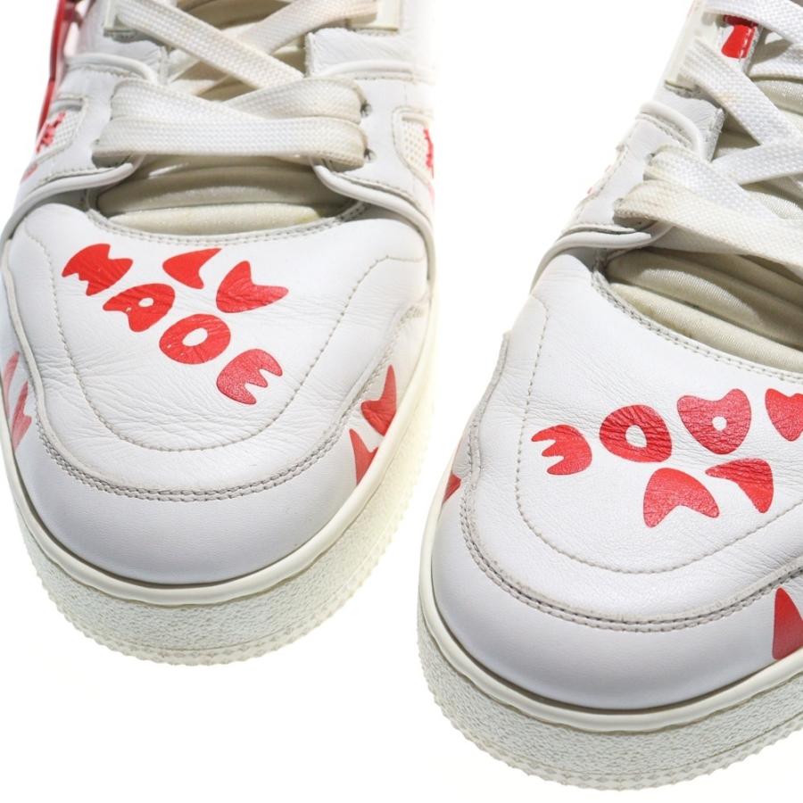 Louis Vuitton スニーカー ホワイト/レッド　27cm LOUIS VUITTON（ルイ・ヴィトン） ×NIGO ニゴ LVトレイナー・ライン