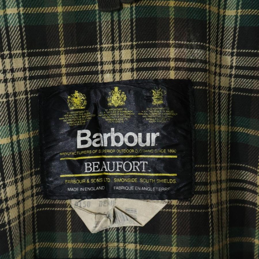 90s Barbour オイルドジャケット ファーライナー カーキ/TW439 Barbour（バブアー） 90s BEAUFORT ビューフォート オイルドジャケット