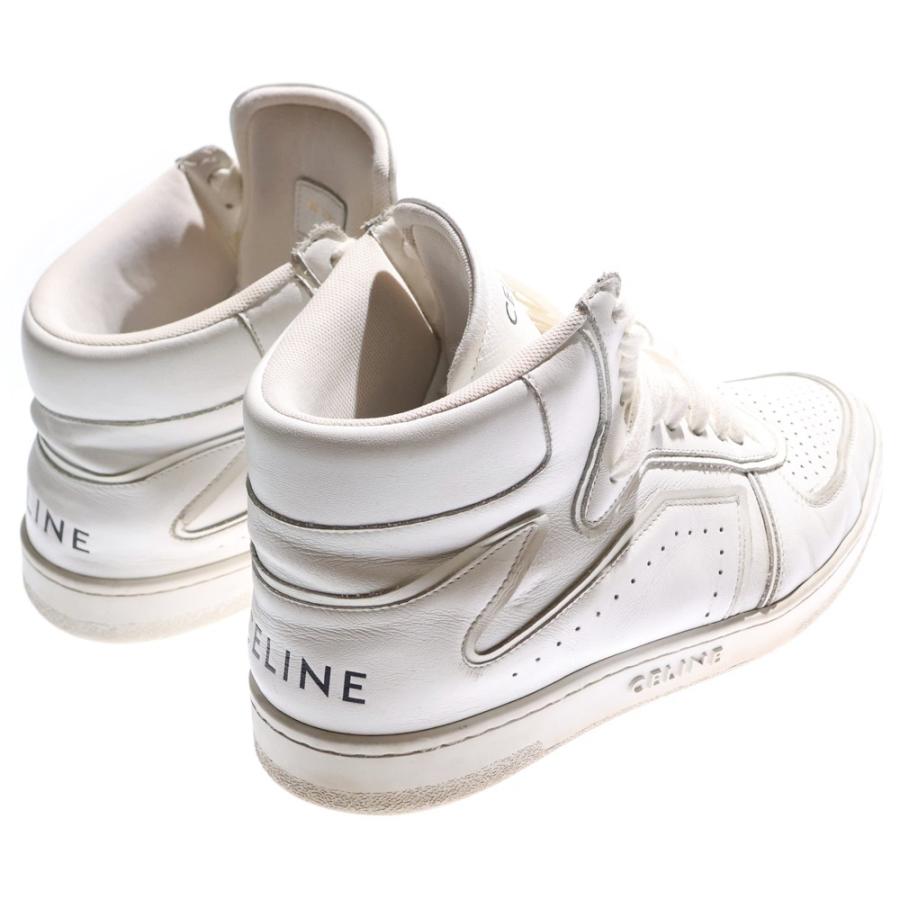 CELINE（セリーヌ） CT-01 バックロゴレザーハイカットスニーカー