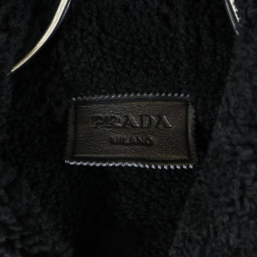 PRADA（プラダ） ムートンジャケット ブラック UPS608 S232 : BRING