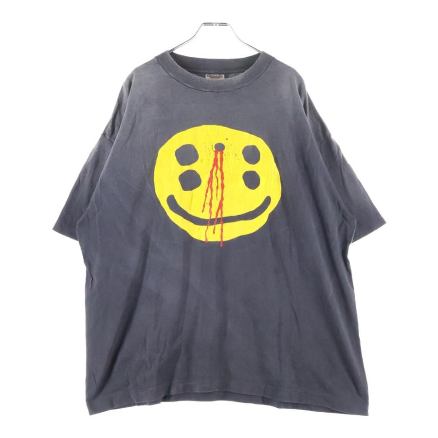 SAINT MICHAEL セントマイケル 24AW CP SS TEE SMILE ヴィンテージ加工