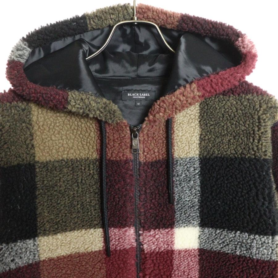クレストブリッジチェックボアパーカー　ジャケット　フーディー　38 BLACK LABEL CRESTBRIDGE（ブラックレーベル クレストブリッジ