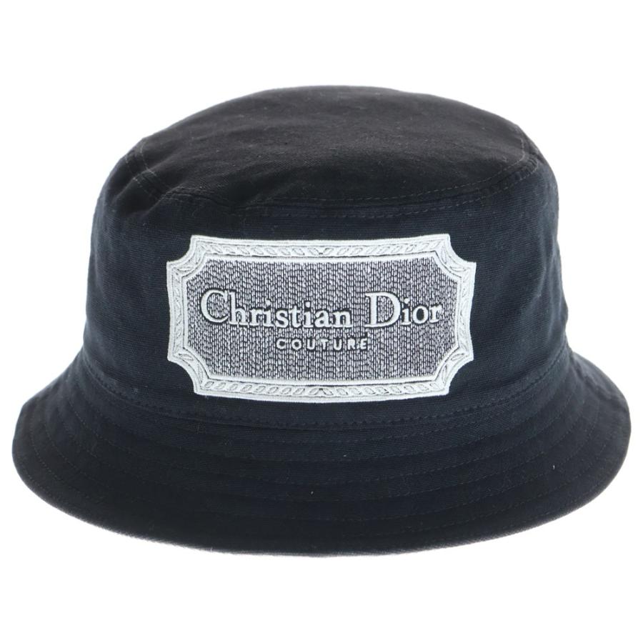 DIOR ディオール Canvas Bucket Hat 243C907E4511 ロゴ刺繍 キャンバス