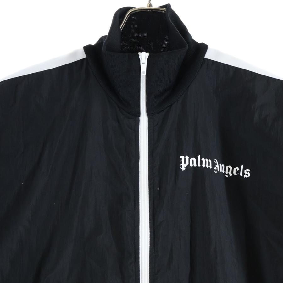 Palm Angelsパームエンジェルス トラックジャケット s 黒 白 Palm Angels（パームエンジェルス） Nylon Track Jersey