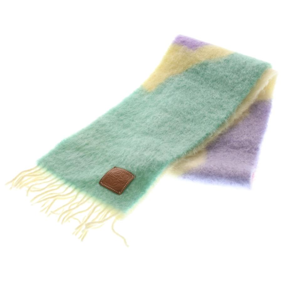 LOEWE（ロエベ） アナグラム モヘア ウール ナイロン マフラー