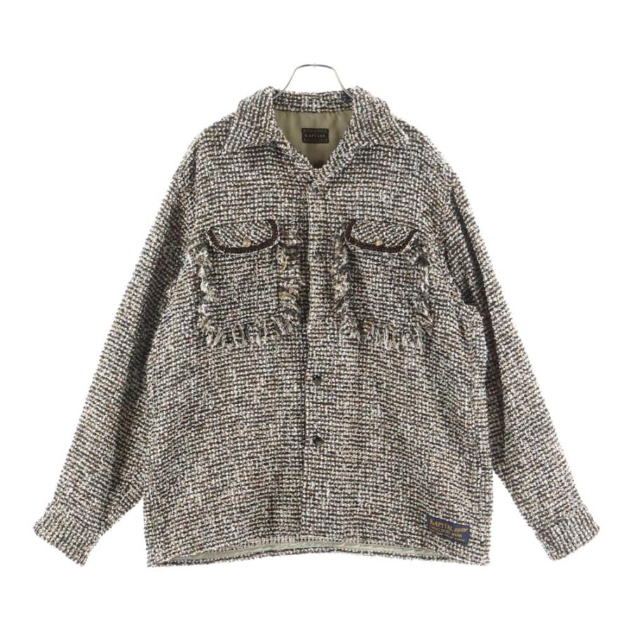 KAPITAL（キャピタル） fancy tweed board shirt ファンシー ツイード