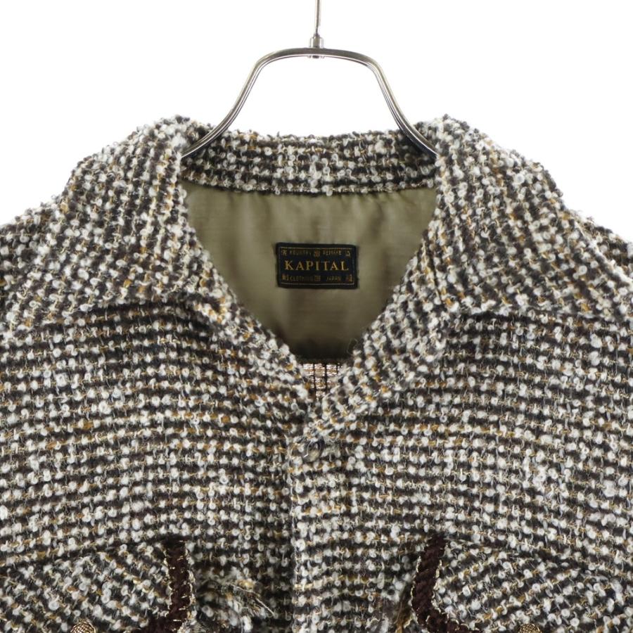 KAPITAL（キャピタル） fancy tweed board shirt ファンシー ツイード