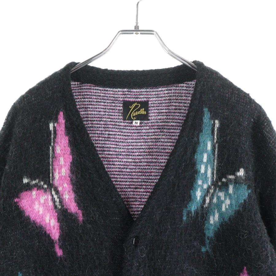 Needles（ニードルス） MOHAIR CARDIGAN NS1691 パピヨン柄 モヘア