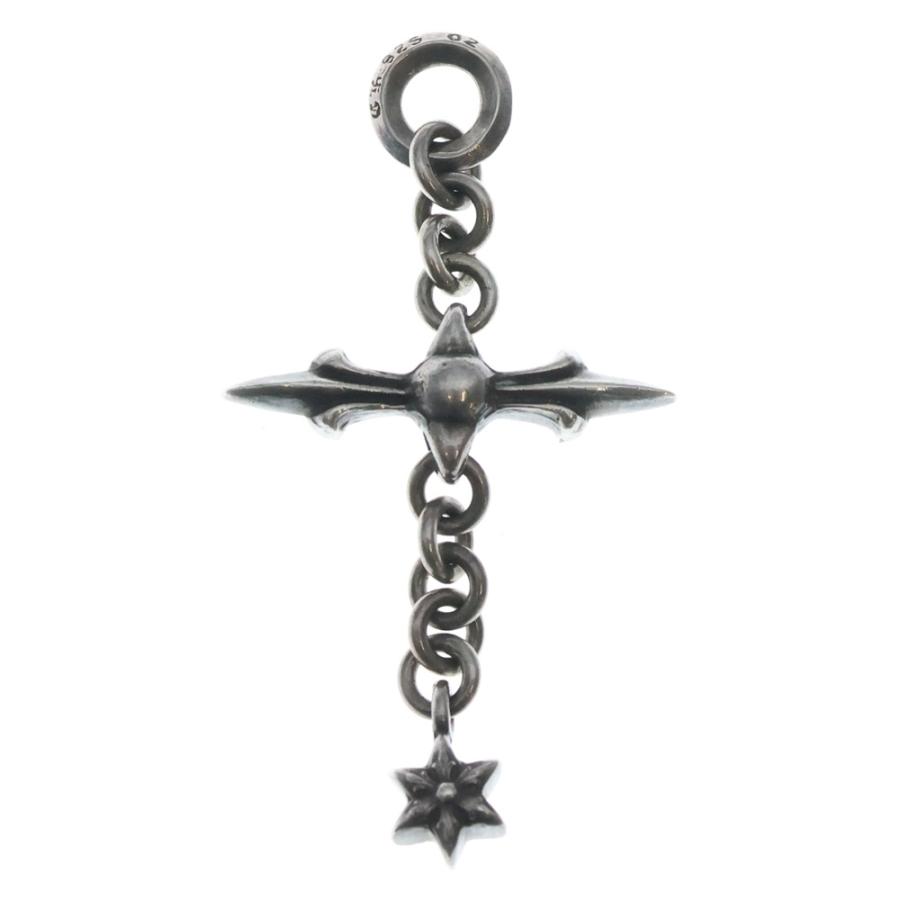 正規品　クロムハーツ　シルバー　ローリークロスチャーム CHROME HEARTS（クロムハーツ） ROLY CROSS ローリークロス チャーム