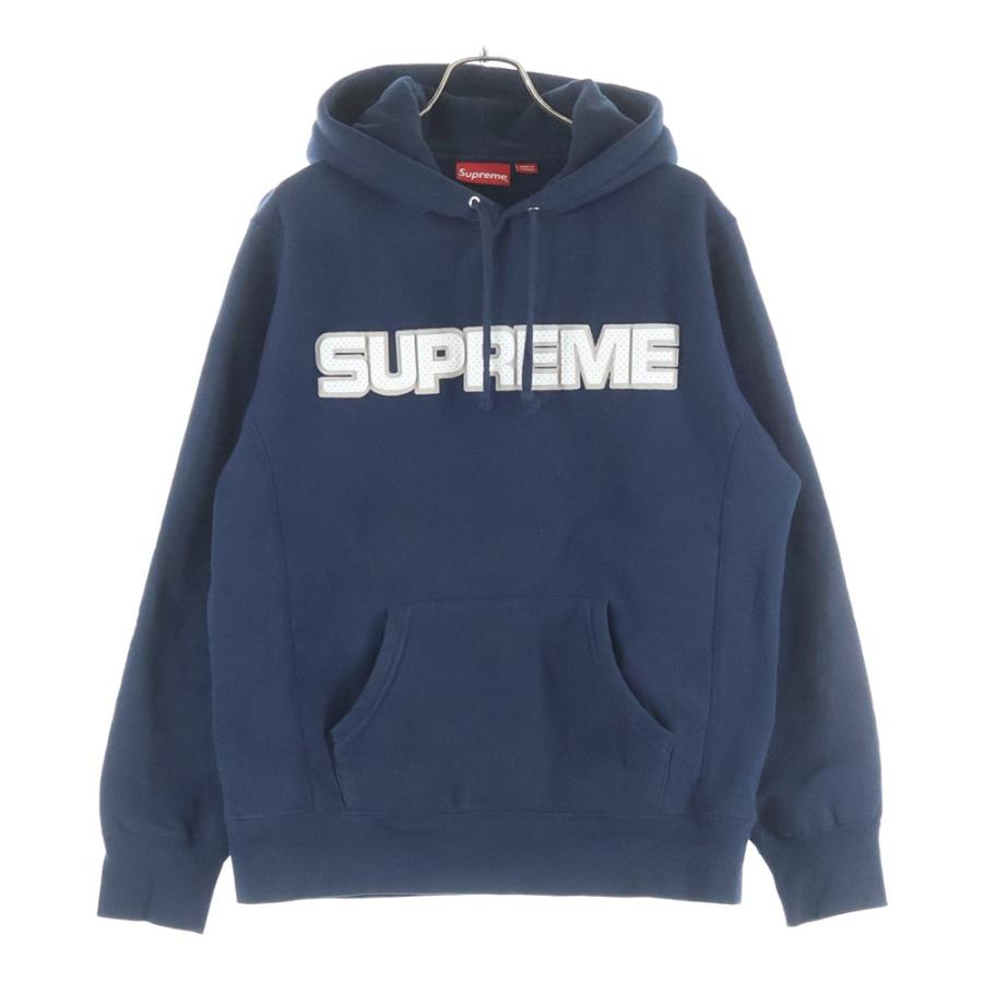 Supreme（シュプリーム） 18AW Perforated Leather Hooded Sweatsshirt 
