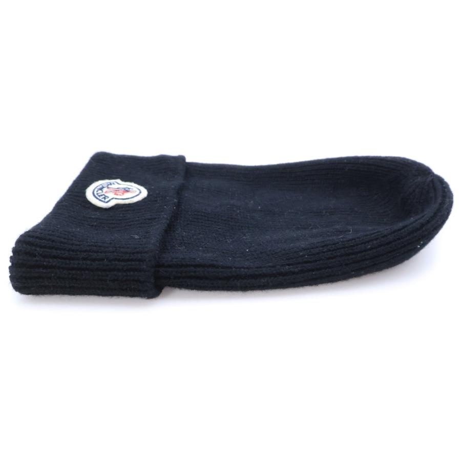 MONCLER（モンクレール） ロゴワッペン ニット帽 ビーニー ウール100