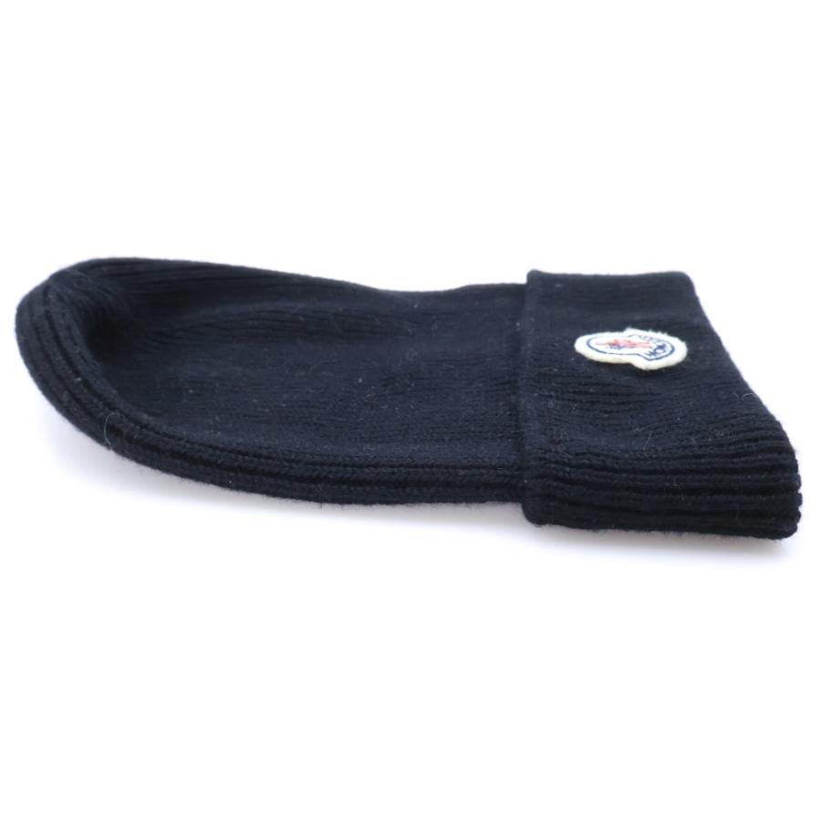 MONCLER（モンクレール） ロゴワッペン ニット帽 ビーニー ウール100