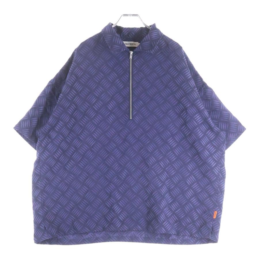 TIGHTBOOTH タイトブース CHECKER PLATE HALF ZIP SHIRT チェッカー