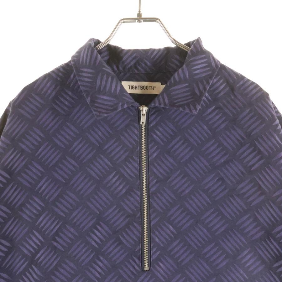 TIGHTBOOTH タイトブース CHECKER PLATE HALF ZIP SHIRT チェッカー
