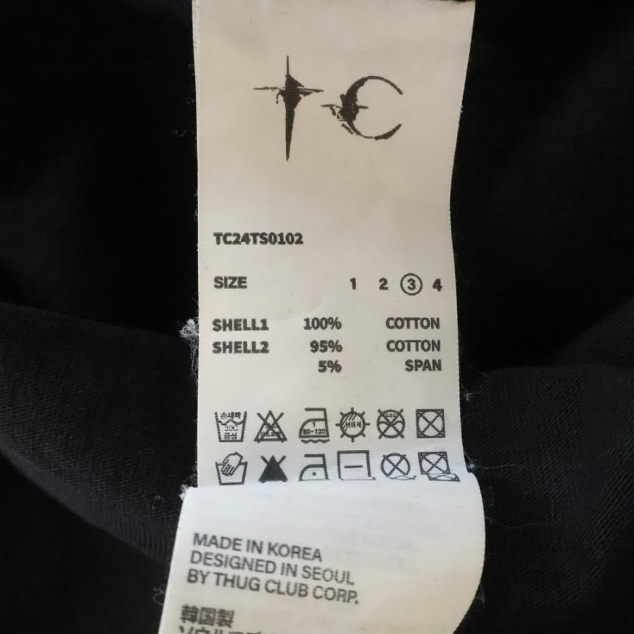 THUG CLUB サグクラブ TC Slim T-shirt ロゴ クルーネック半袖Tシャツ