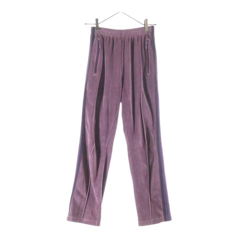 Needlesニードルス トラックパンツ ストレート 22AW パープル Needles（ニードルス） 22AW Narrow Track Pant C/Pe Velour