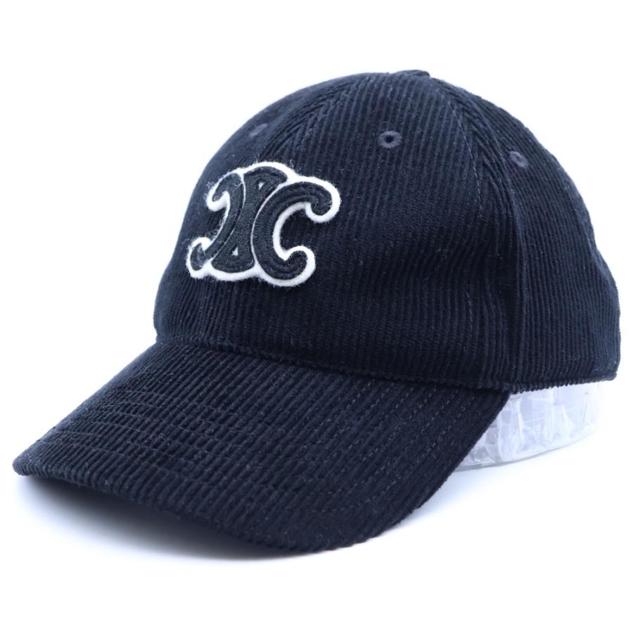 CELINE（セリーヌ） トリオンフ ロゴ刺繍 コーデュロイ ベースボール