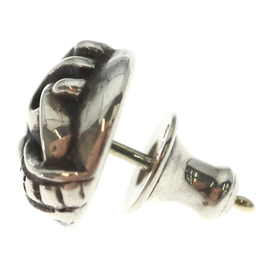 【希少】CHROME HEARTSクロムハーツ ピアス(片耳用) 極美品▽CHROME HEARTS クロムハーツ カーブドティアドロップ 925 14K