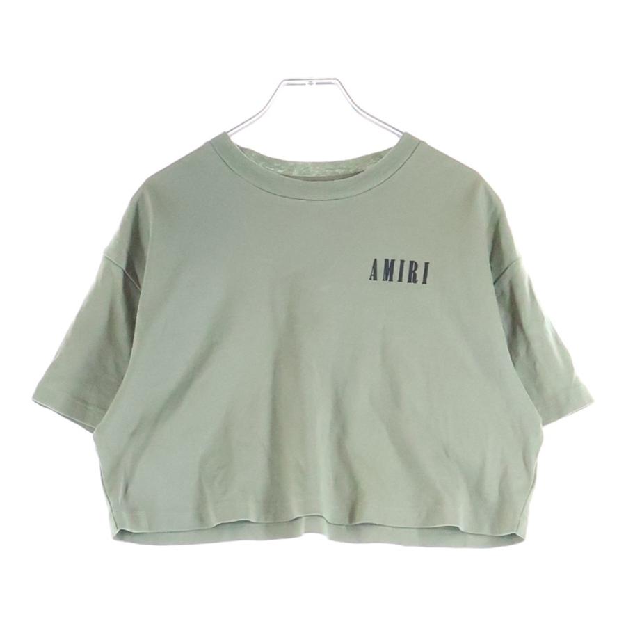 AMIRI（アミリ） 24SS クロップド丈 フロントロゴプリントクルー