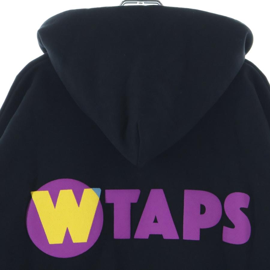 黒 M ダブルタップス パーカー TNNL / HOODY/COTTON WTAPS（ダブルタップス） 24SS TNNL HOODY COTTON BLACK 両面発砲ロゴ