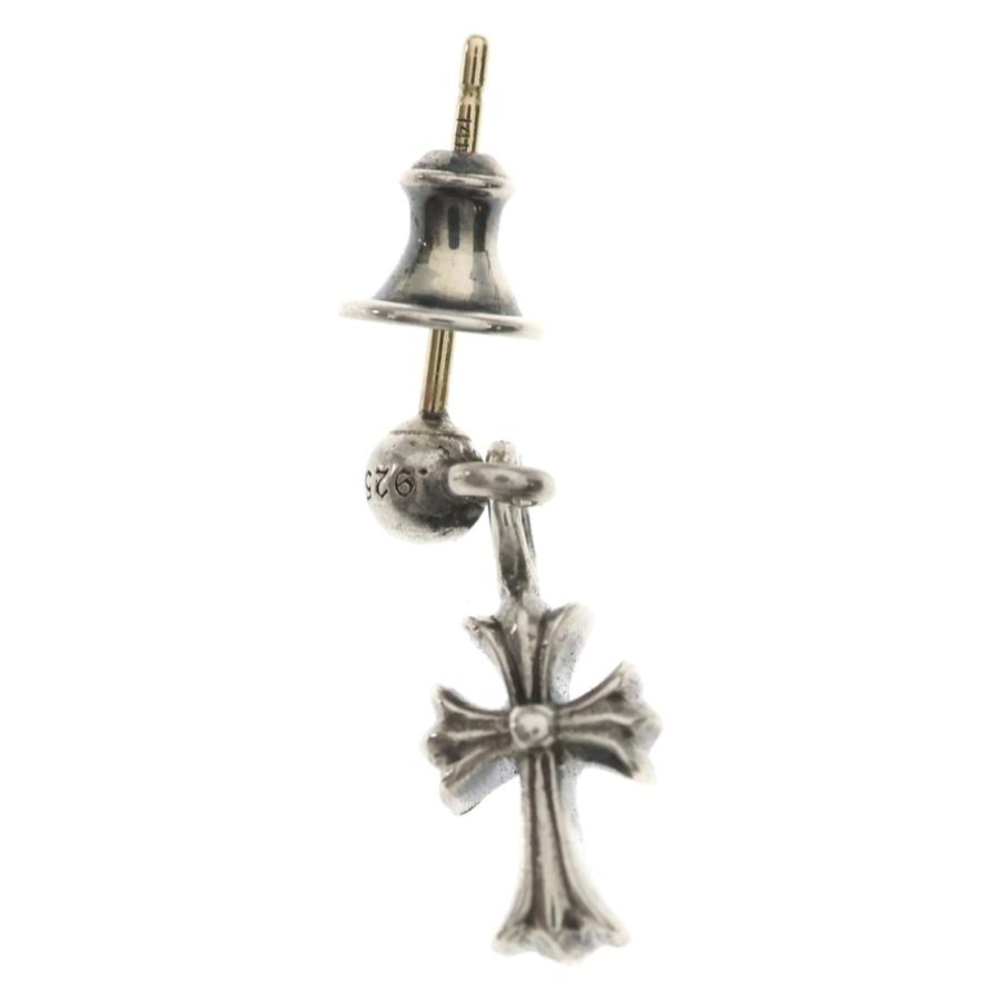 CHROME HEARTS クロムハーツ DRP STCK CH CRS スタックCHクロス ドロップピアス シルバー