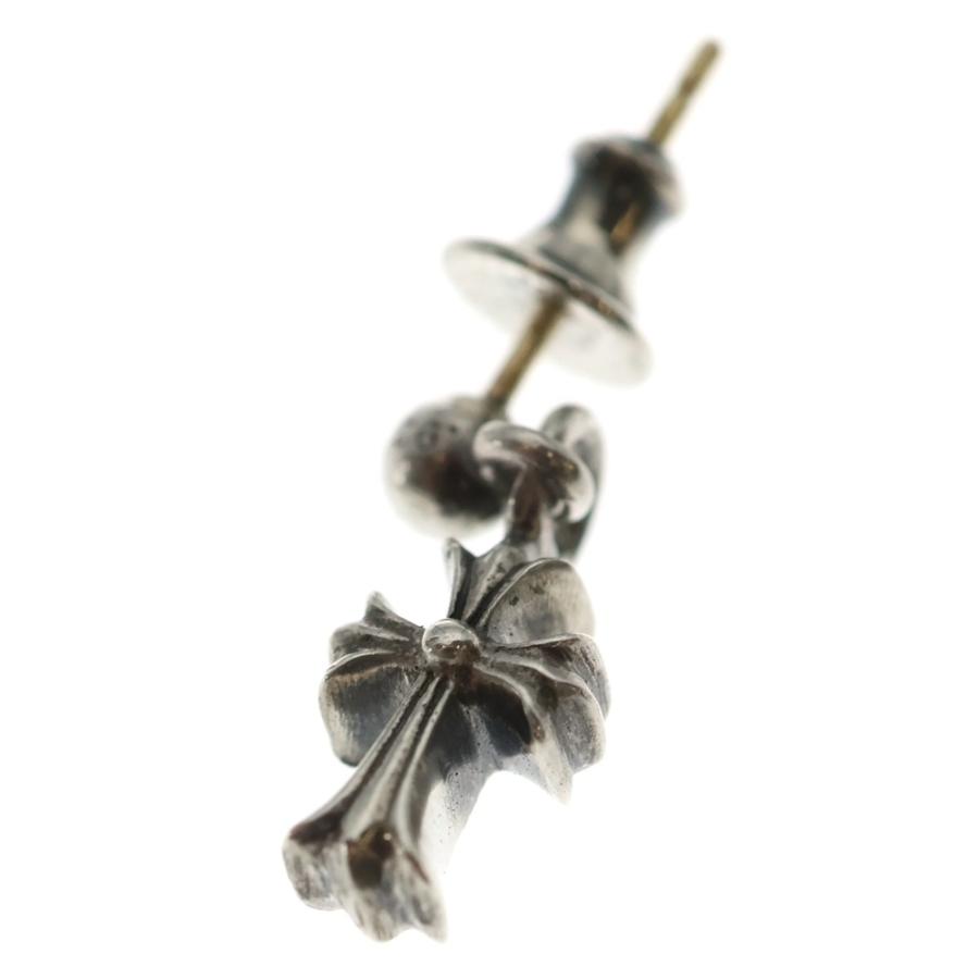 CHROME HEARTS クロムハーツ DRP STCK CH CRS スタックCHクロス ドロップピアス シルバー