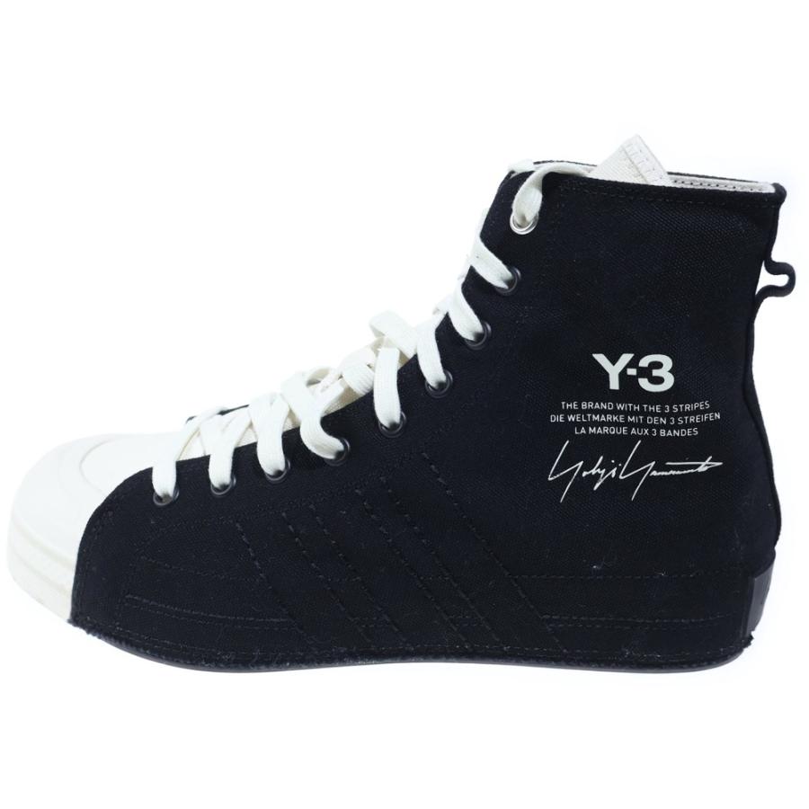 ワイスリー Y-3 ハイカットスニーカー メンズ 27 Y-3 ワイスリー NIZZA HI スニーカー ハイカット ブラック JQ8818