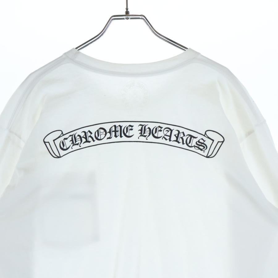 【新作・国内購入】クロムハーツ フォティ バックスクロールロゴTシャツ Lサイズ CHROME HEARTS（クロムハーツ） Scroll Logo L/S Pocket T-shirt