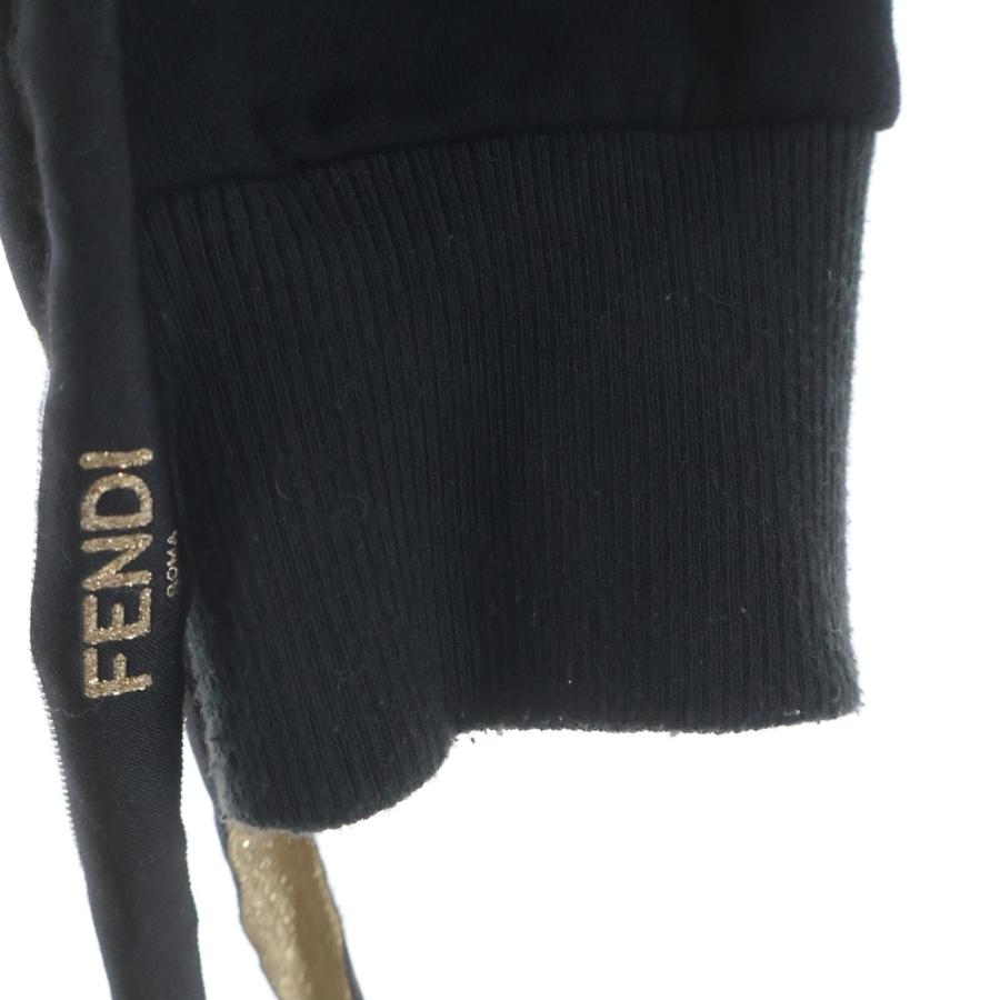 FENDI（フェンディ） フロントロゴ刺繍クルーネック長袖スウェット