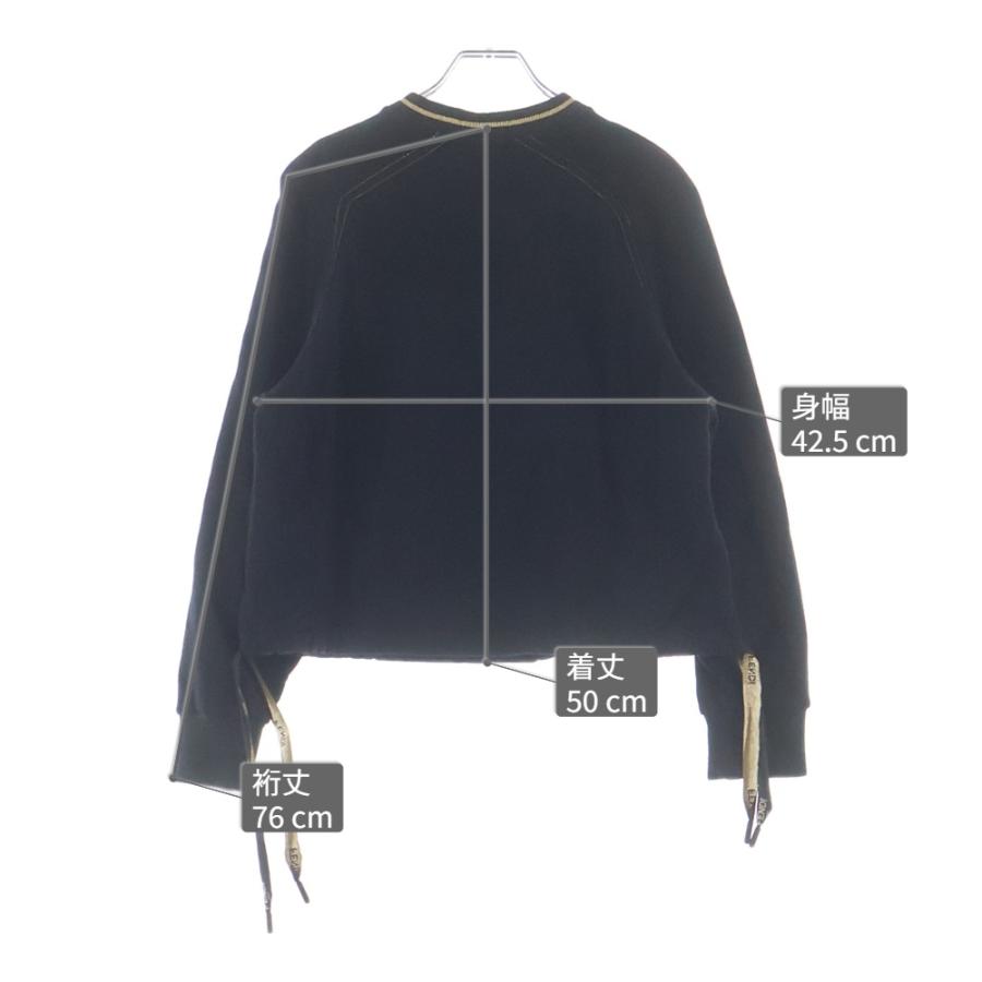 FENDI（フェンディ） フロントロゴ刺繍クルーネック長袖スウェット