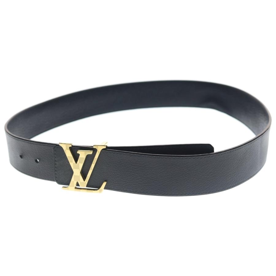 【極美品】LOUIS VUITTON ダミエ ノワール　 リバーシブル　ベルト LOUIS VUITTON（ルイ・ヴィトン） LVダミエ 40MM リバーシブル レザー