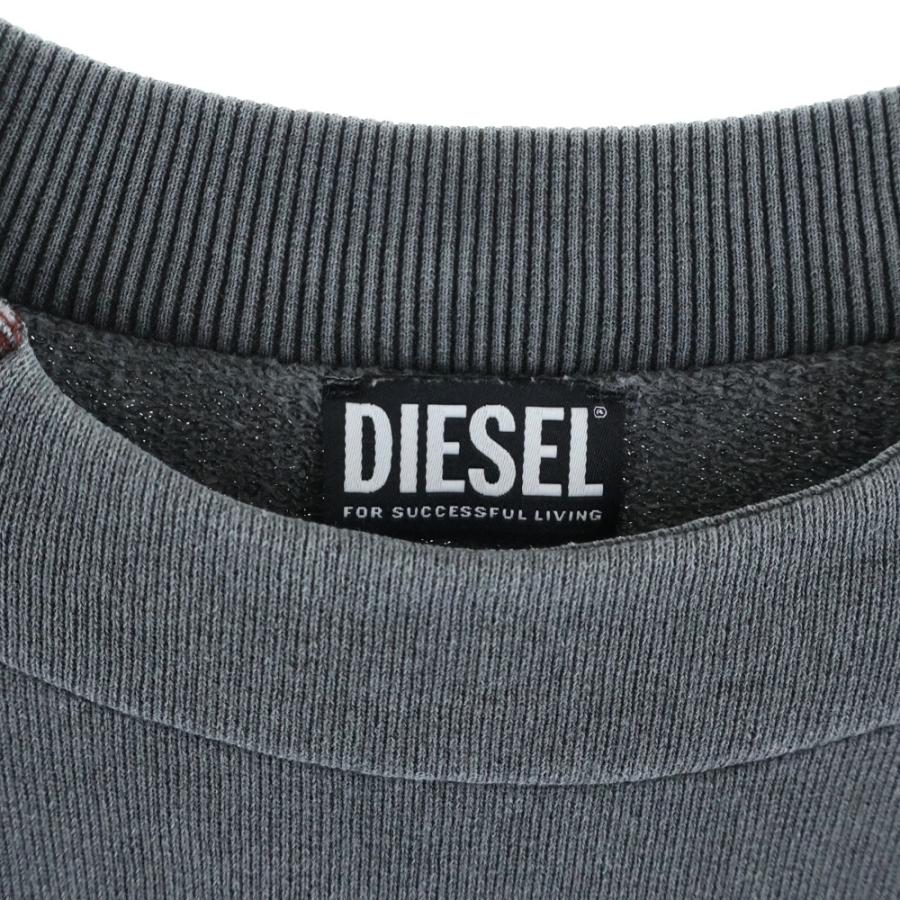DIESEL（ディーゼル） S-MOLOCK CREWNECK SWEAT エルボーロゴクルー