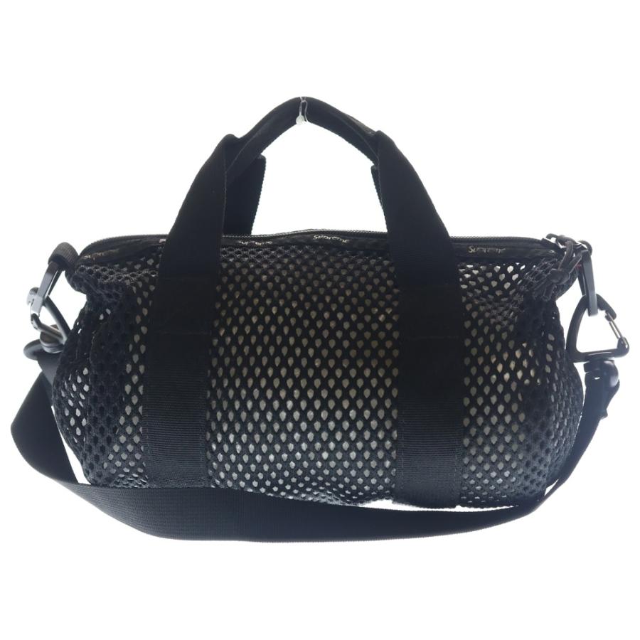 SUPREME シュプリーム 23SS Mesh Mini Duffle Bag メッシュ ミニ ダッフル バッグ ボックスロゴ ハンドバッグ ブラック Supreme（シュプリーム） 23SS Mesh Mini Duffle Bag メッシュ ミニ