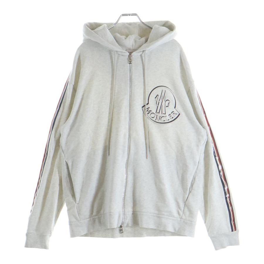 MONCLER（モンクレール） MAGLIA CON CAPPUCCIO ビッグロゴ刺繍ダブル 