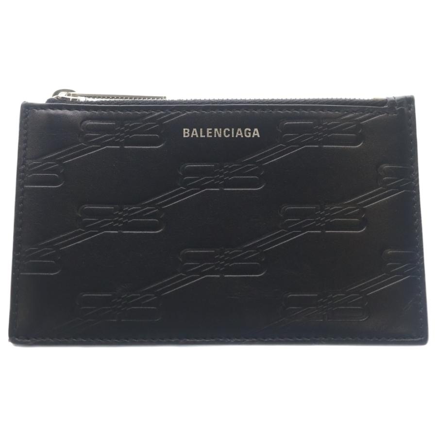 BALENCIAGA バレンシアガ EMBOSSED MONOGRAM COIN CASE 717784 エンボス加工 BBモノグラム フラグメントケース カードケース ケース 小銭入れ ブラック BALENCIAGA（バレンシアガ） EMBOSSED MONOGRAM COIN CASE 717784