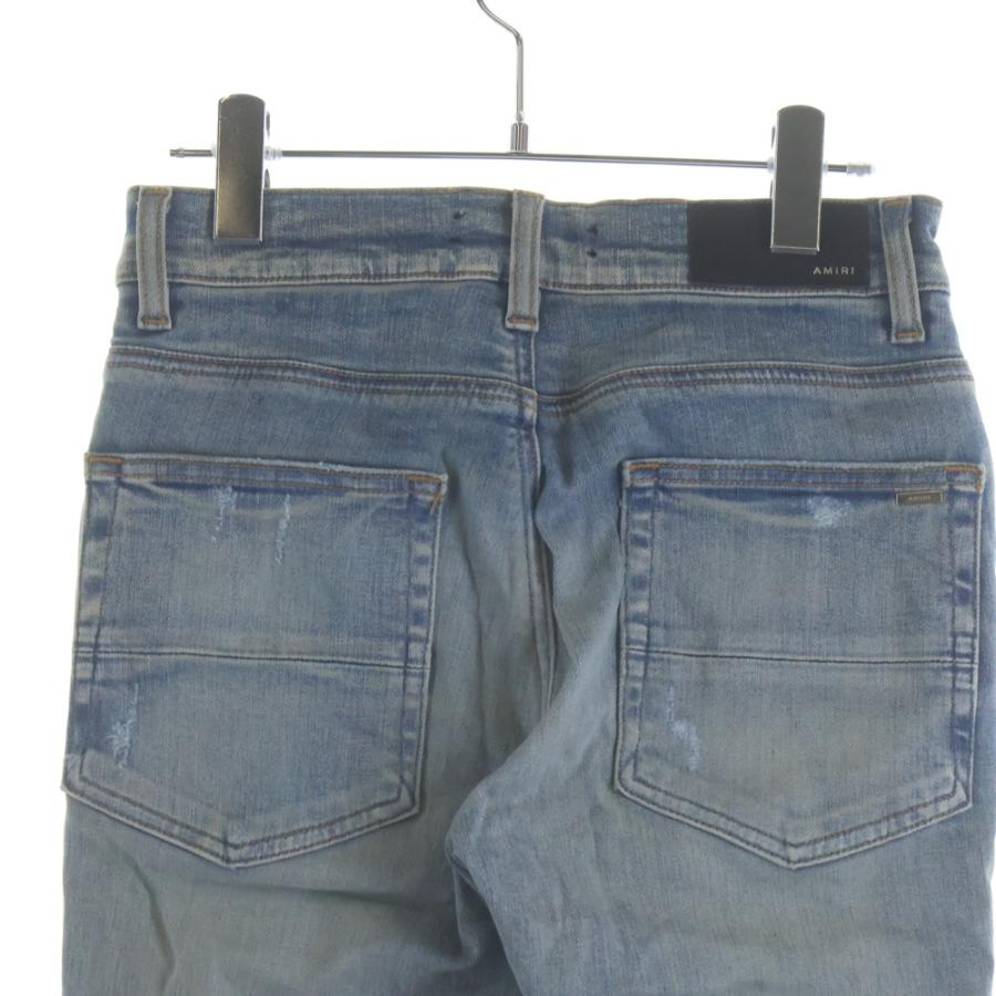 AMIRI アミリ 21SS MX1 DAMAGE SKINNY DENIM PANTS SR1XMD005SAMDSI ダメージ加工 スキニーデニムパンツ ジーンズ インディゴ_3