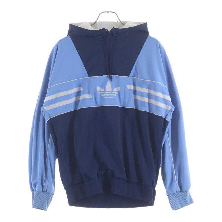 adidas（アディダス） 80S 万国旗タグ フロントロゴ ハーフジッププル