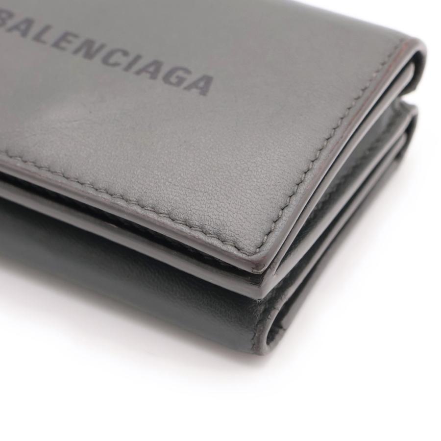 BALENCIAGA（バレンシアガ） CALF SKIN GRIS ACIER カーフスキン ロゴ