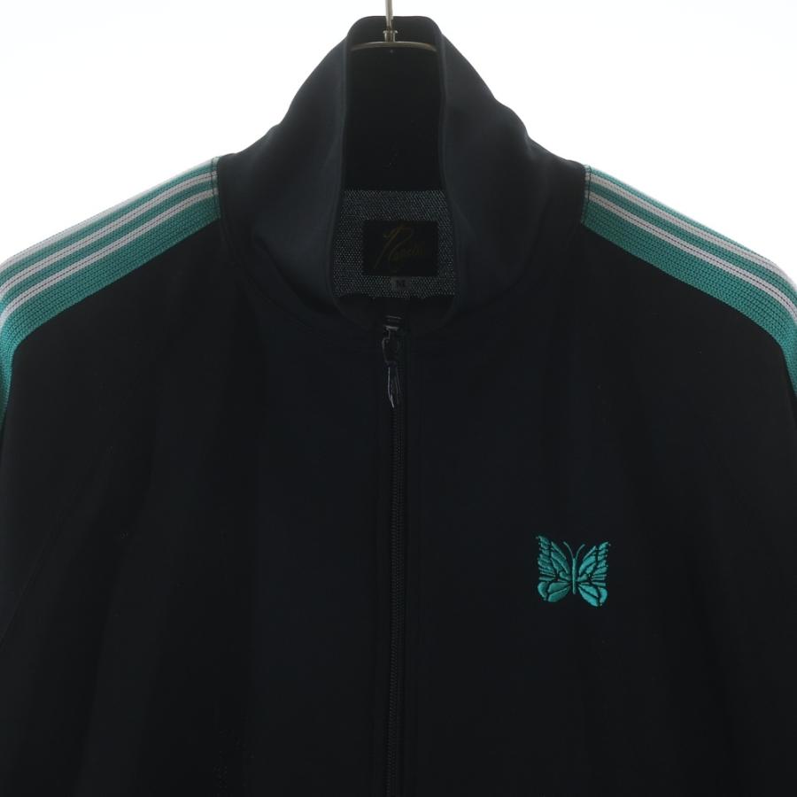 【Bshop別注】Needles トラックジャケット ネイビー×グリーンMサイズ Needles（ニードルス） 23SS B'2nd 別注 cket Poly SmoothTrack Jacket