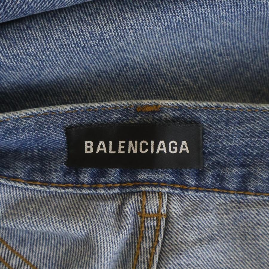 BALENCIAGA（バレンシアガ） 18SS Destroyed Boots Cut Long Denim 