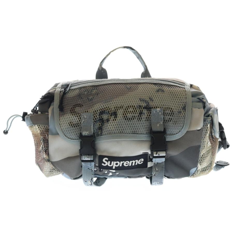 美品。シュプリーム 20ssウエストバッグ Supreme（シュプリーム） 20SS Waist Bag Blue Camo カモフラージュ柄