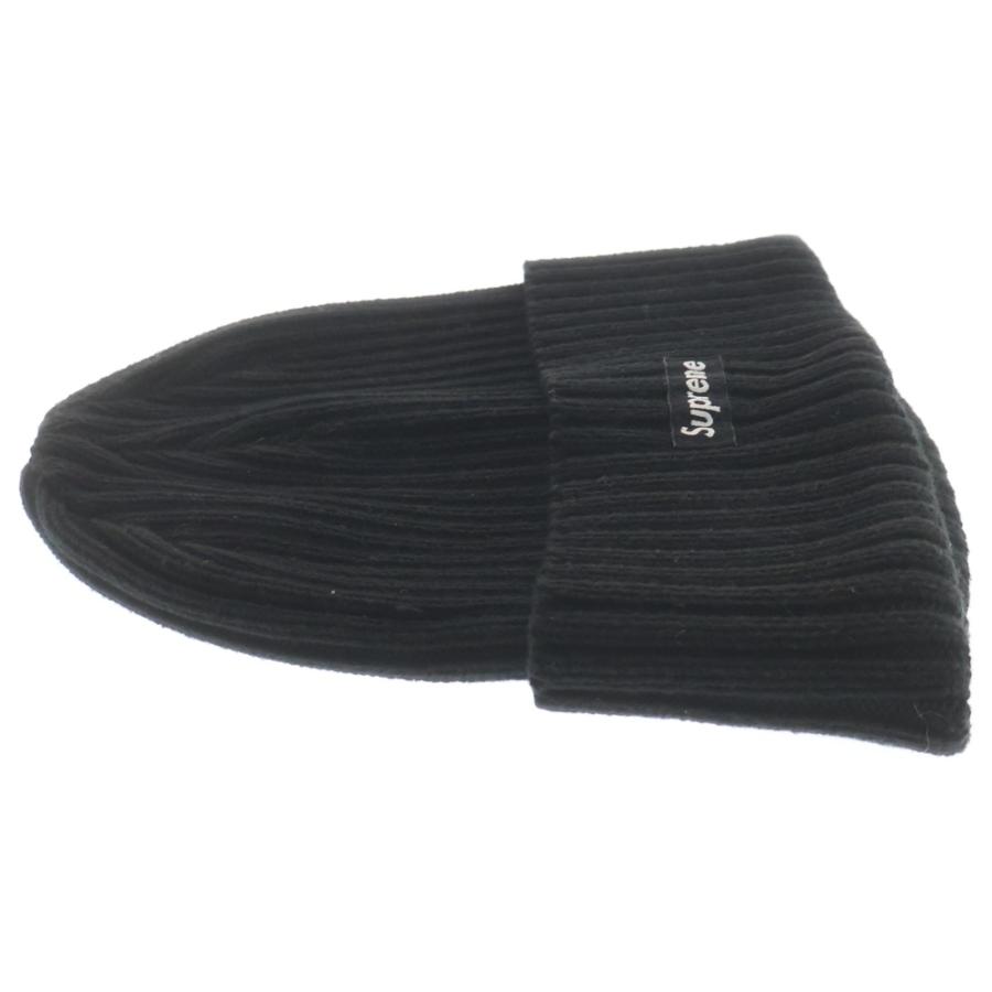 シュプリーム　チャンキーリブクラシックロゴビーニー　ブラック Supreme（シュプリーム） CLASSIC LOGO CHUNKY RIBBED BEANIE