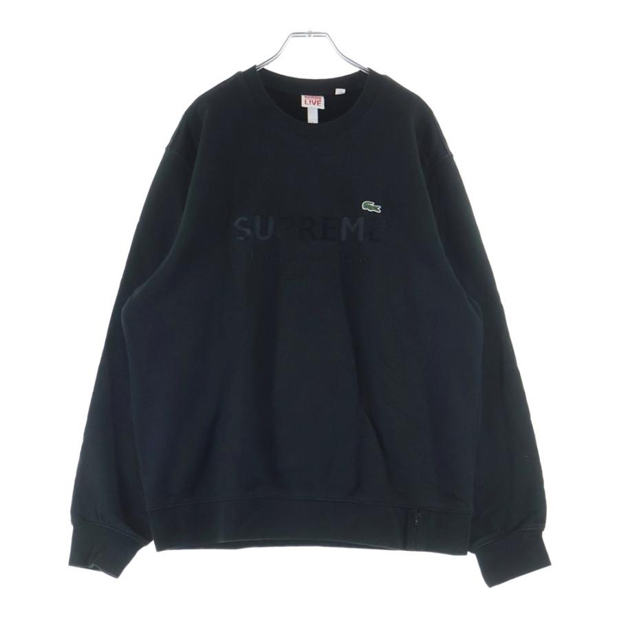 Supreme（シュプリーム） 19SS ×LACOSTE LOGO PRINT CREWNECK ロゴ