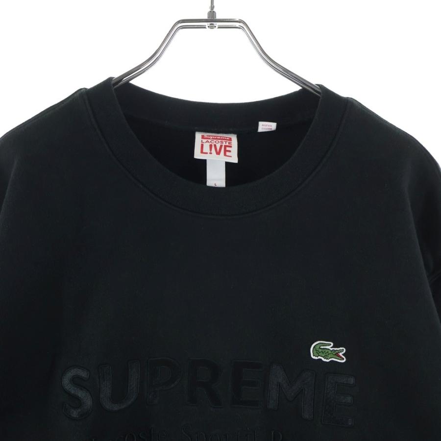 Supreme（シュプリーム） 19SS ×LACOSTE LOGO PRINT CREWNECK ロゴ