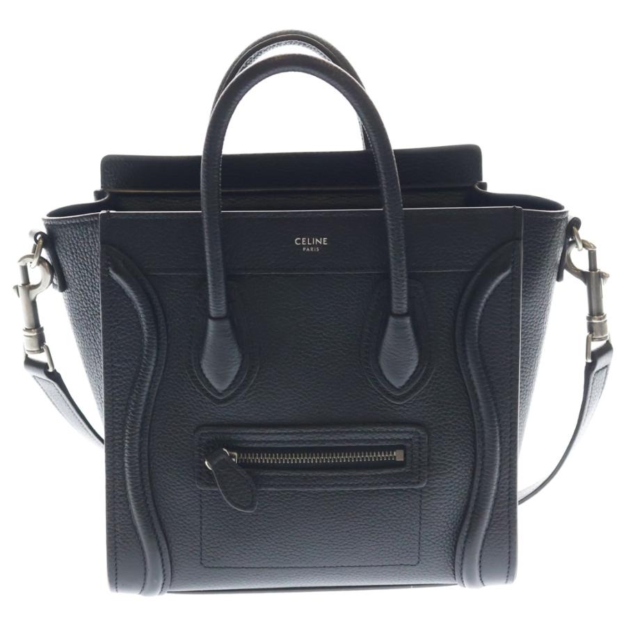 CELINE（セリーヌ） ラゲージナノレザーショッパーバッグ ブラック