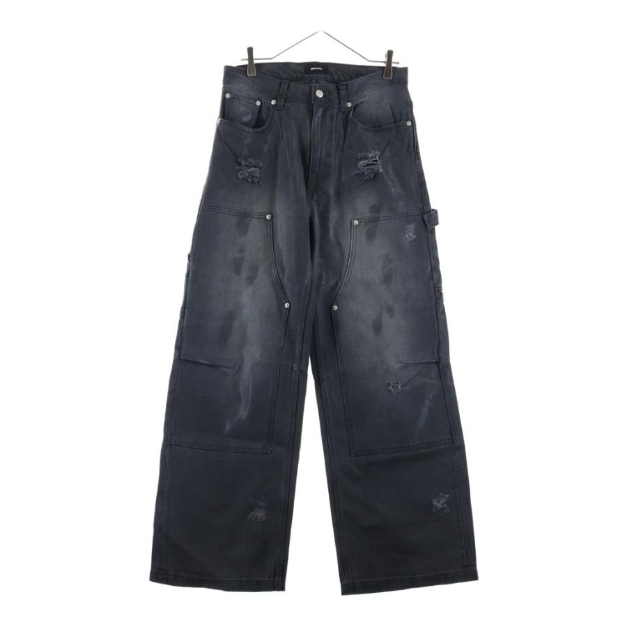 BREATH ブレス 26SS COATING DOUBLE KNEE DENIM PANTS コーティングデニムカーゴパンツ ブラック BR26SS-P1001 BREATH ブレス 26SS COATING DOUBLE KNEE DENIM PANTS コーティング