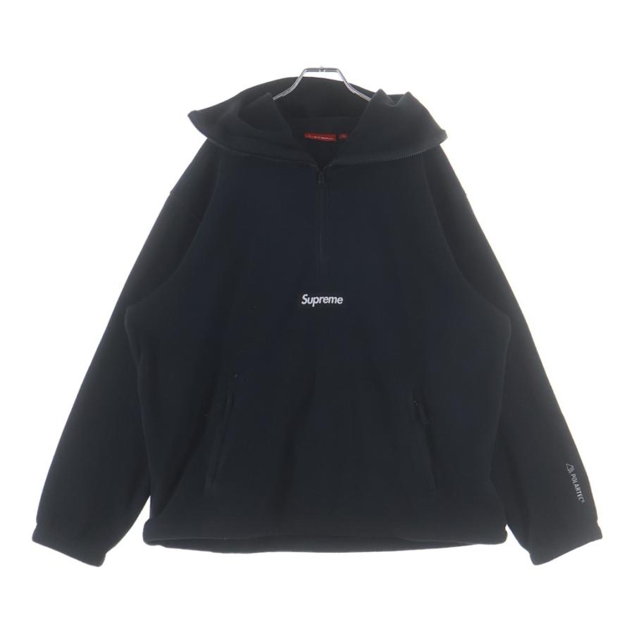 Supreme 24AW ポーラテックシュプリーム ブラック L Supreme（シュプリーム） 24AW Polartec Half Zip Hooded Sweatshirt