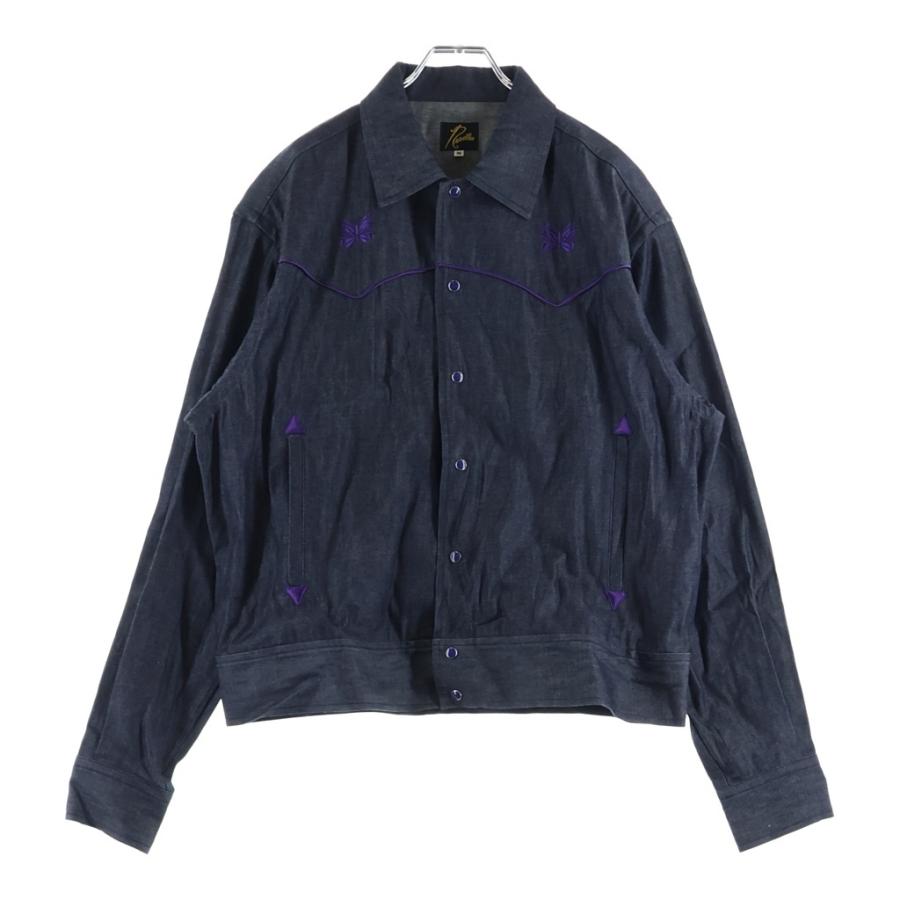 Needles（ニードルス） Piping Cowboy Jacket ロゴ刺繍デニムシャツ